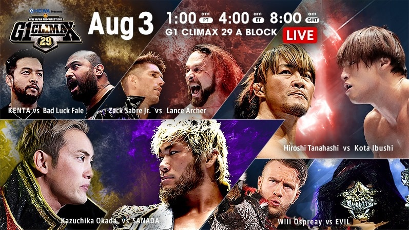 NJPW G1 Climax 29 Day 13 Results: Okada vs. SANADA