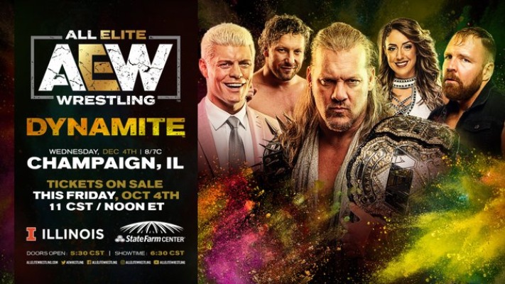 AEW Dynamite Headed To Champaign, IL For Week 10