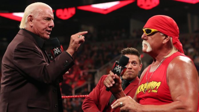 Ric Flair and Hulk Hogan on Raw