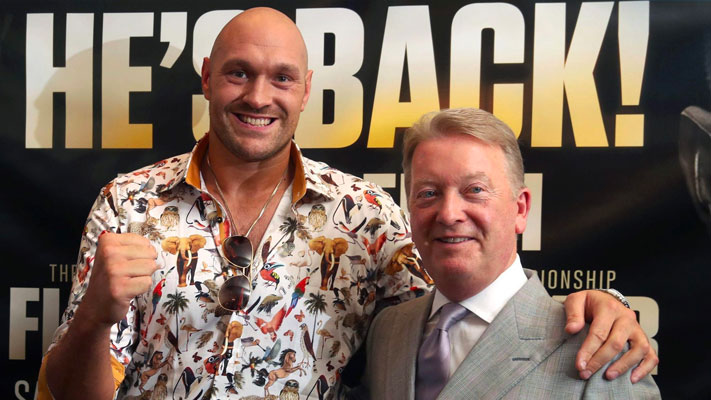 Tyson Fury and his promoter