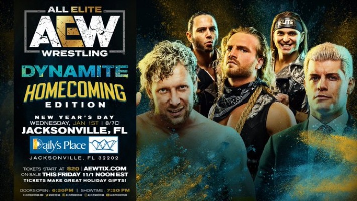 AEW Dynamite Headed To Jacksonville On January 1st