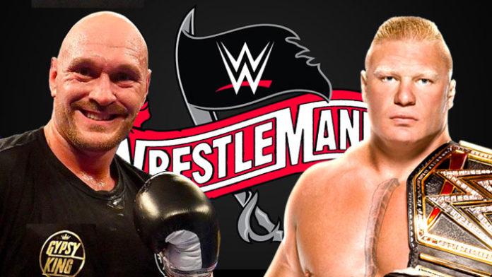 Tyson Fury Brock Lesnar WrestleMania