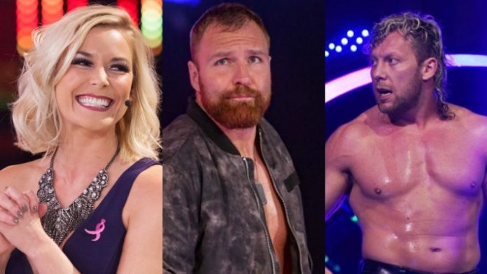 Jon Moxley, Renee Young, Kenny Omega