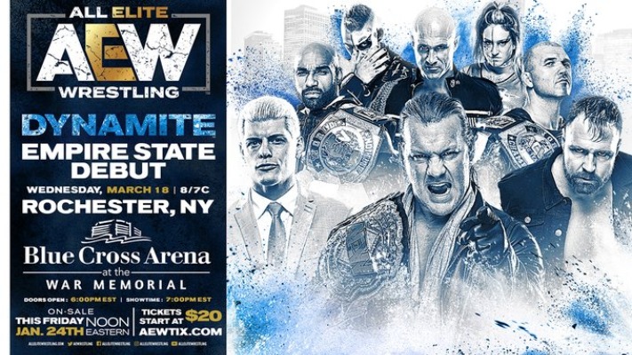 AEW Dynamite Headed To Rochester, New York In March