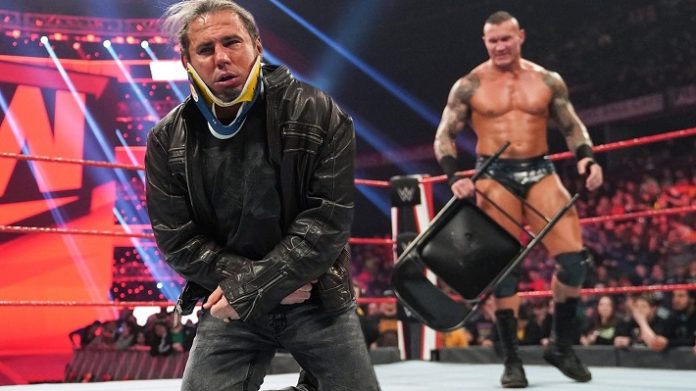 Randy Orton once again attacked Matt Hardy on Raw