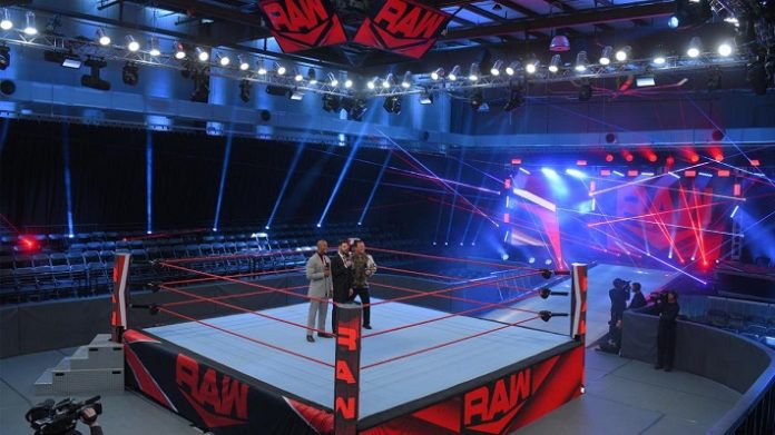 Raw was broadcasted from WWE Performance Center