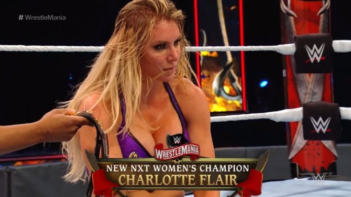 Charlotte Flair Wins WWE NXT Women’s Title At WrestleMania