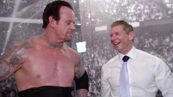 The Undertaker with Vince McMahon