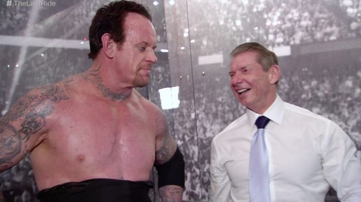 The Undertaker with Vince McMahon