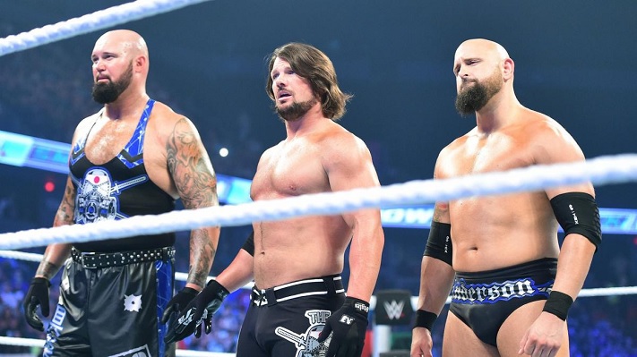 AJ Styles with The Good Brothers