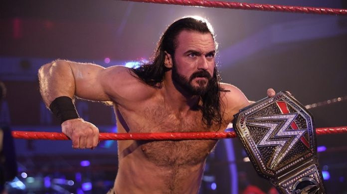 Drew McIntyre with the WWE Championship