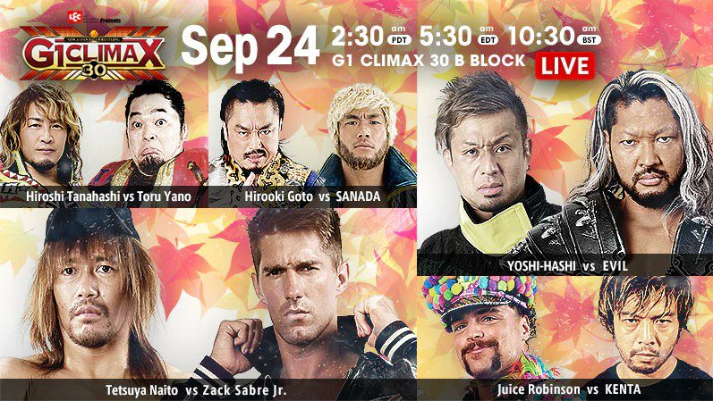 Quick Results: NJPW G1 Climax 30 Day 4