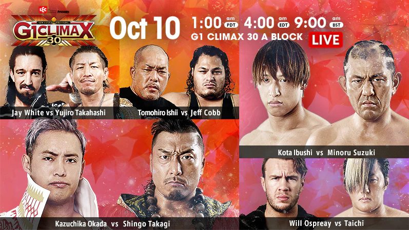 Results: NJPW G1 Climax 30 Day 13