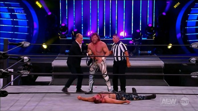 Kenny Omega won the AEW title with some help from Don Callis