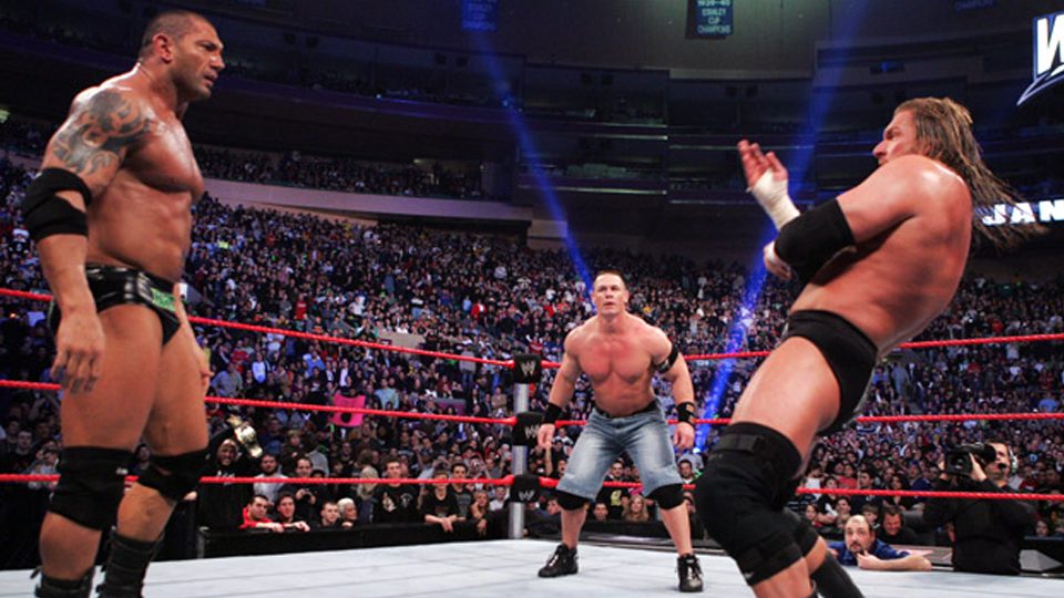 John Cena, Triple H and Batista Royal Rumble 2008