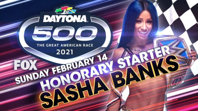 sasha banks nascar