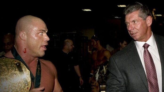 Kurt Angle and Vince McMahon