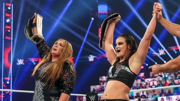 Nia Jax ans Shayna Baszler WrestleMania