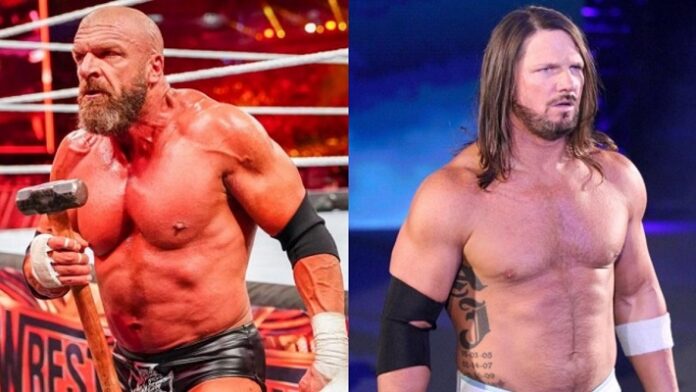 Triple H and AJ Styles