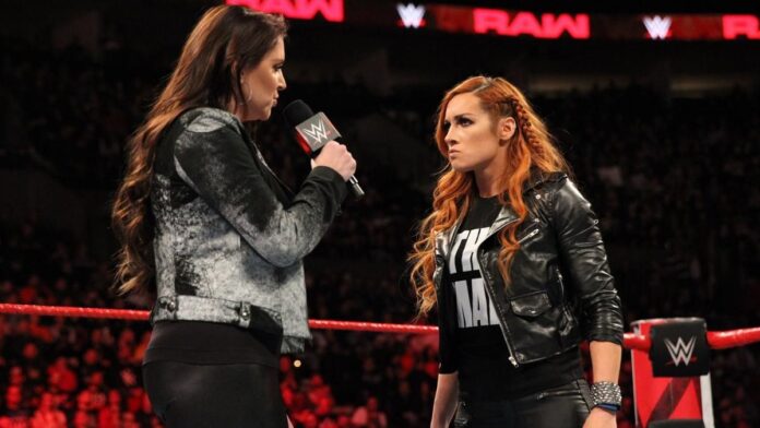 Stephanie McMahon and Becky Lynch