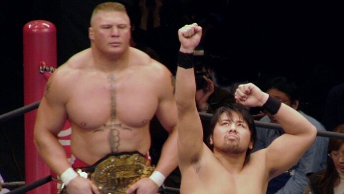 Shinsuke Nakamura and Brock Lesnar