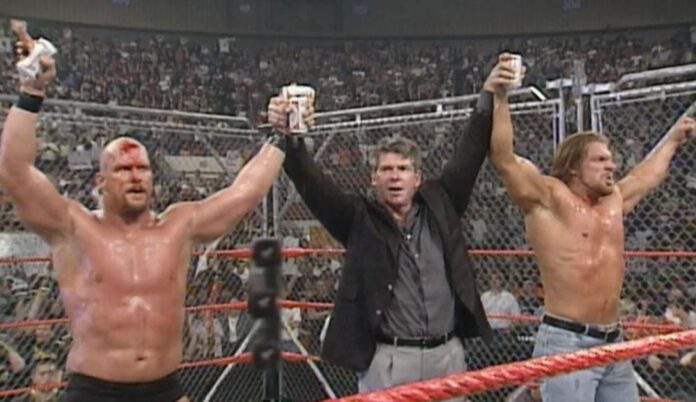 Steve Austin Vince McMahon Triple H