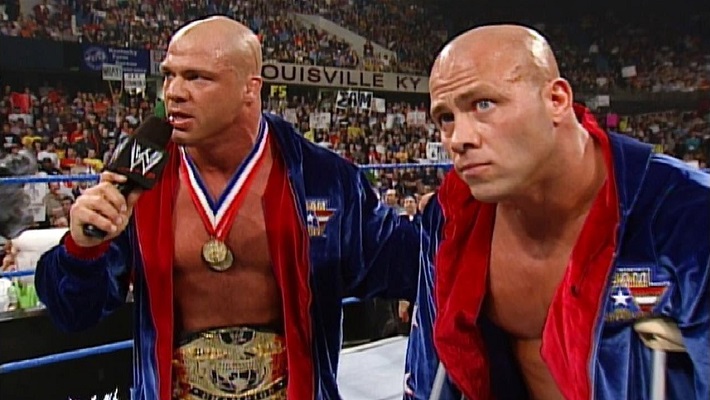 Kurt Angle and Eric Angle