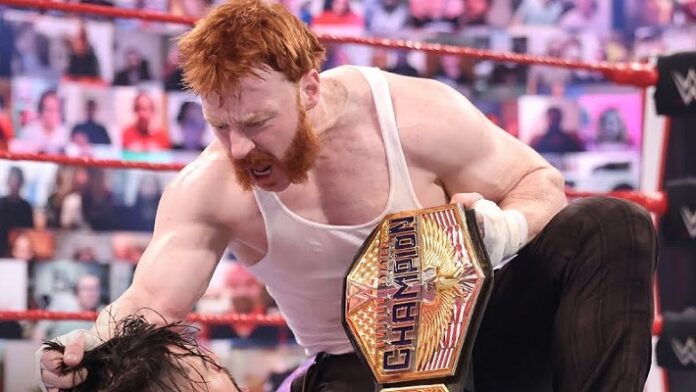 Sheamus with the US championship