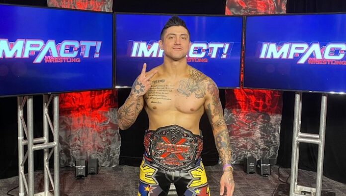 TJP with the X Division championship