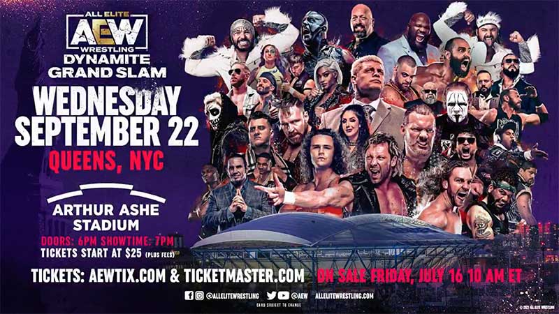 Proof of Vaccination Required For AEW Grand Slam From NYC (9/22)