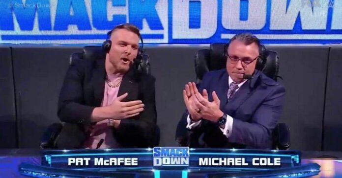 Michael Cole and Pat McAfee