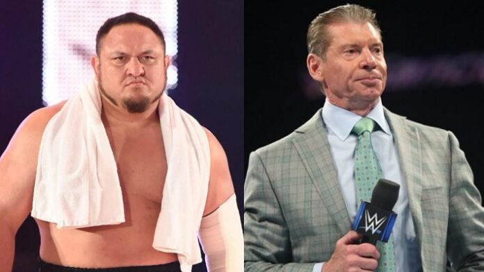 Samoa Joe and Vince McMahon