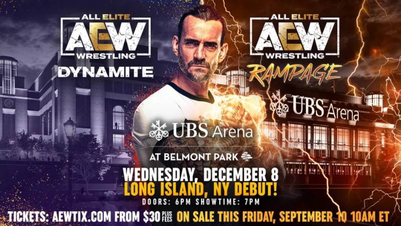 AEW Makes UBS Arena Debut Official, Will Host Dynamite & Rampage