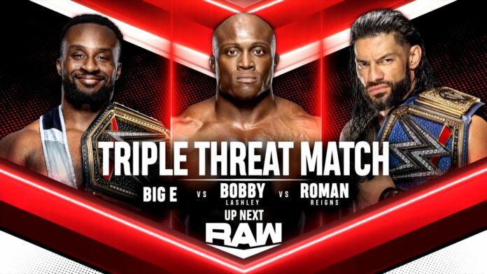 Big E Reigns Lashley RAW 