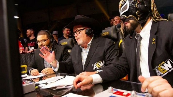 Jim Ross on AEW commentary