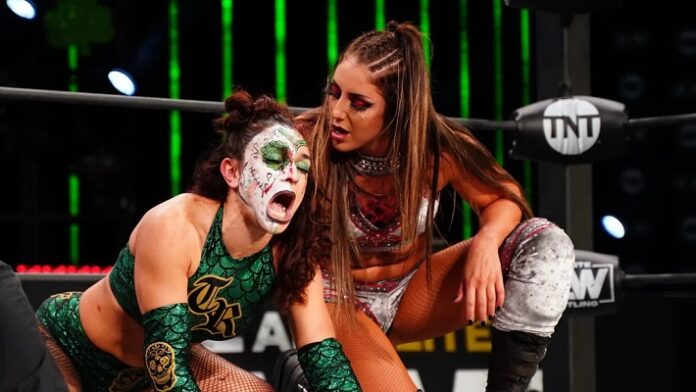 Thunder Rosa and Britt Baker