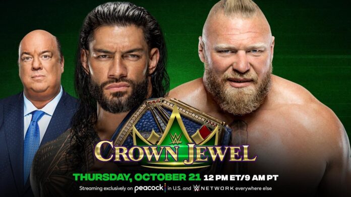 Roman Reigns vs. Brock Lesnar will main event Crown Jewel 2021