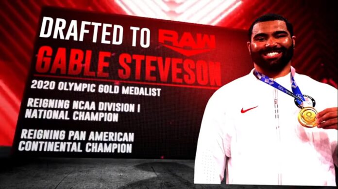 Gable Steveson was picked by Raw during WWE Draft