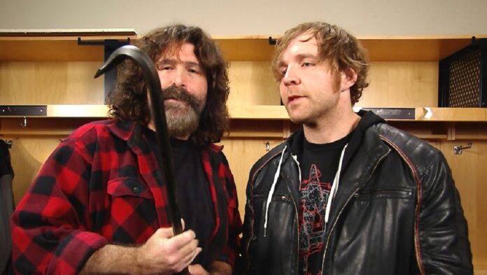 Jon Moxley and Mick Foley