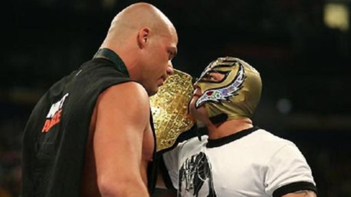 Kurt Angle Rey Mysterio