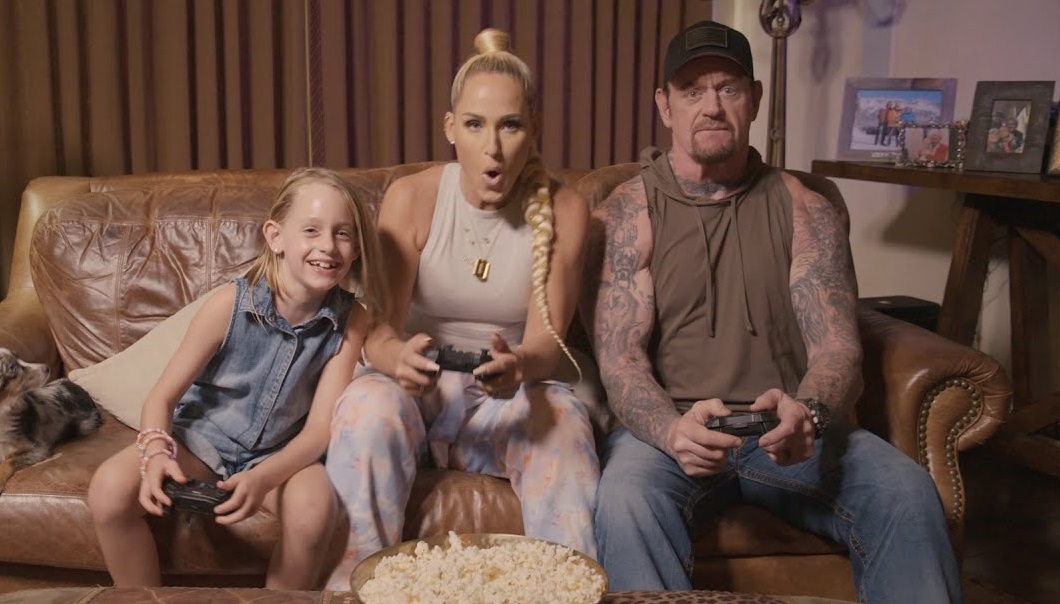 The Undertaker with his family