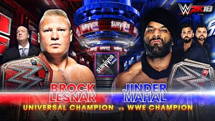 Brock Lesnar vs Jinder Mahal had originally been announced for Survivor Series 2017