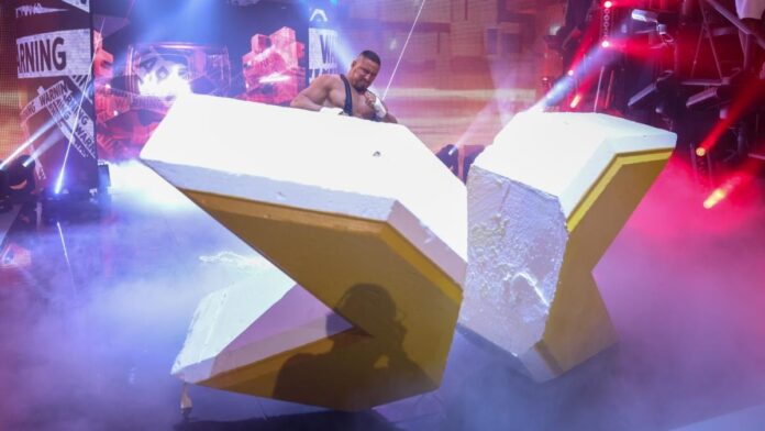 Bron Breaker destroyed the old NXT logo during his entrance