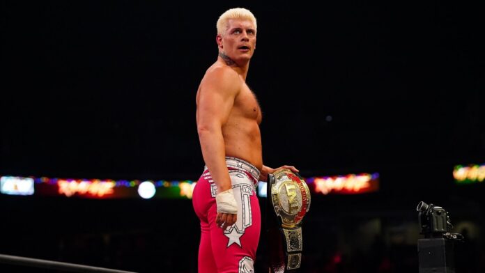 Cody Rhodes as the TNT champion