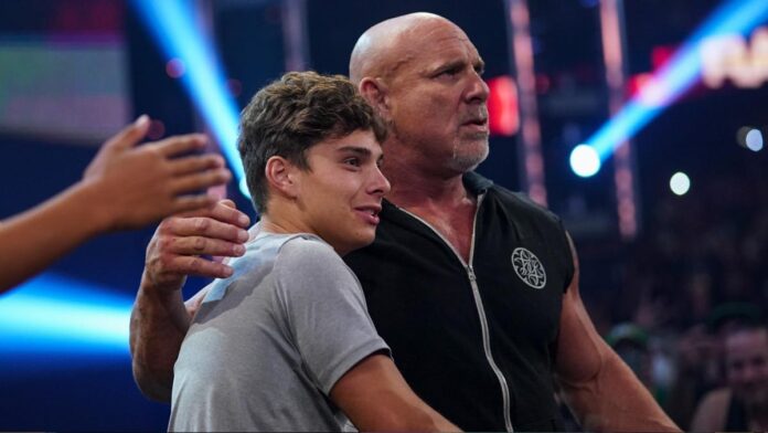 Goldberg with his son Gage