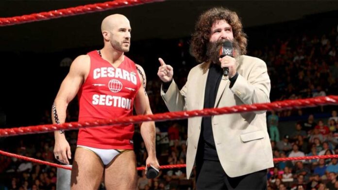 Cesaro and Mick Foley