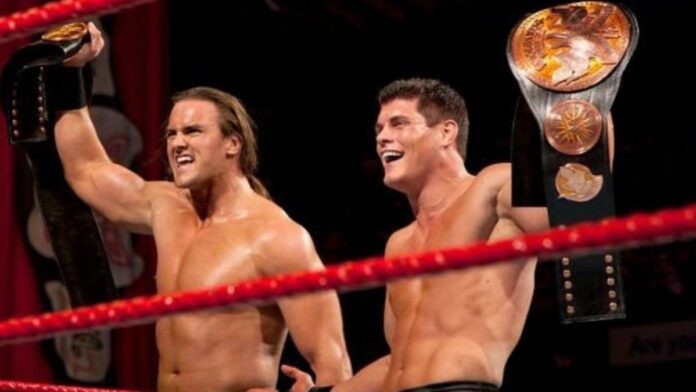 Cody Rhodes and Drew McIntyre won the tag tram titles in 2010