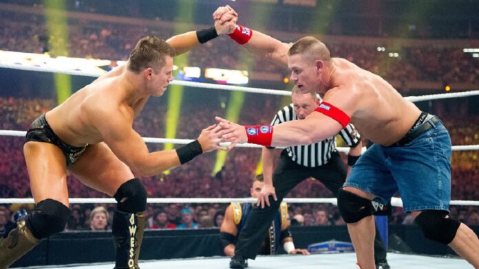 The Miz and John Cena at WrestleMania 27