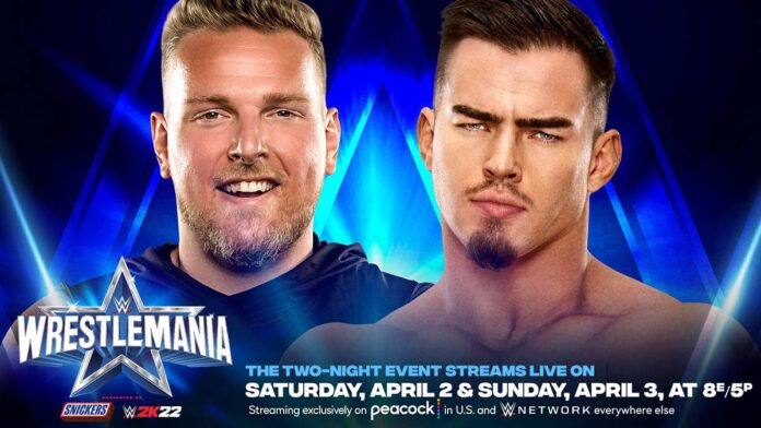 Pat McAfee Austin Theory WrestleMania 38