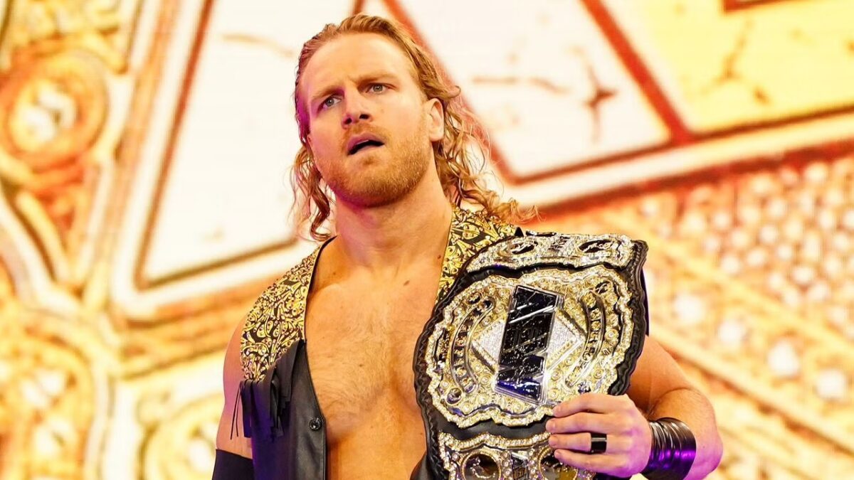 Hangman Page as the AEW world champion